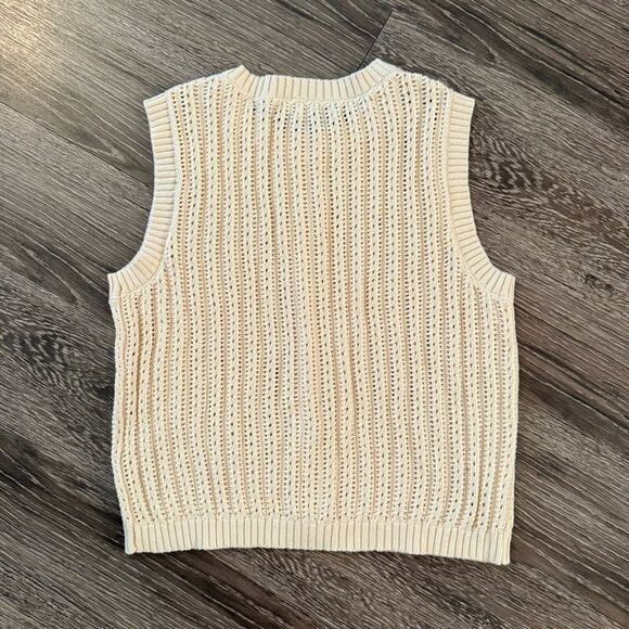 The Workshop Cream Sweater Vest - Picture 6 of 6